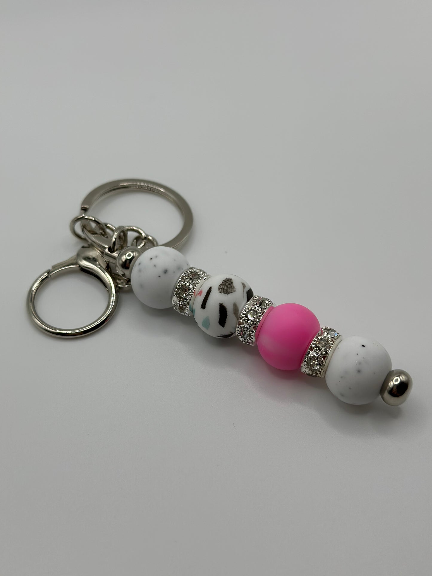 Speckled Terrazzo bar keychain