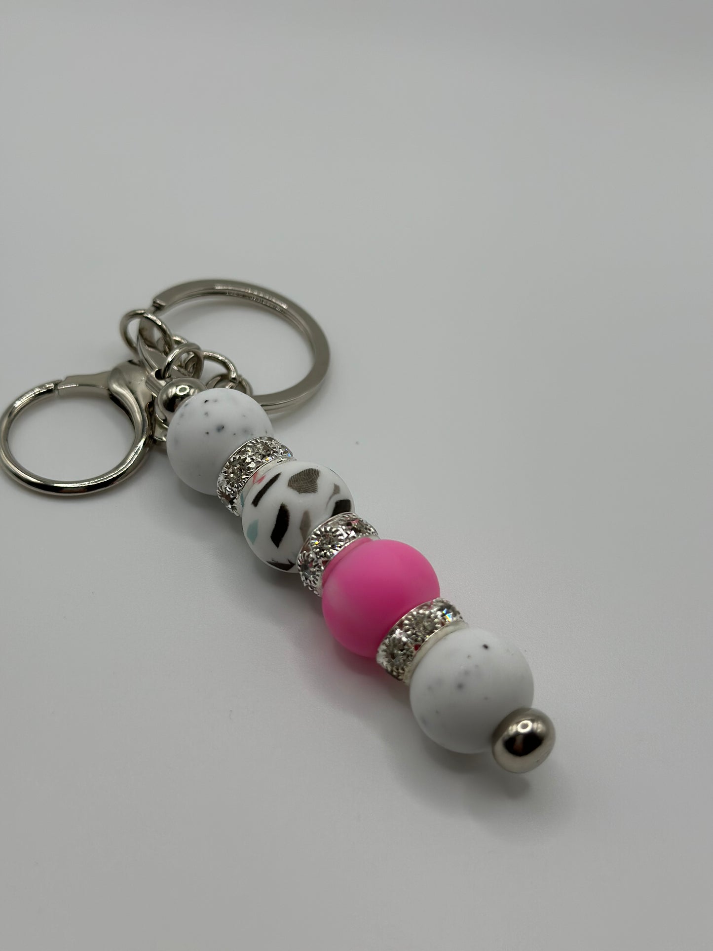 Speckled Terrazzo bar keychain