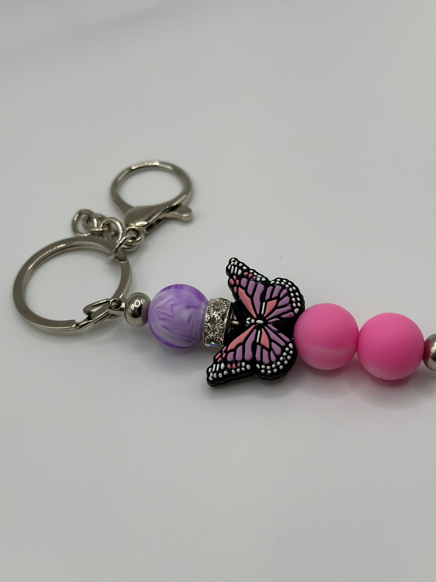 Sweet Butterfly bar keychain